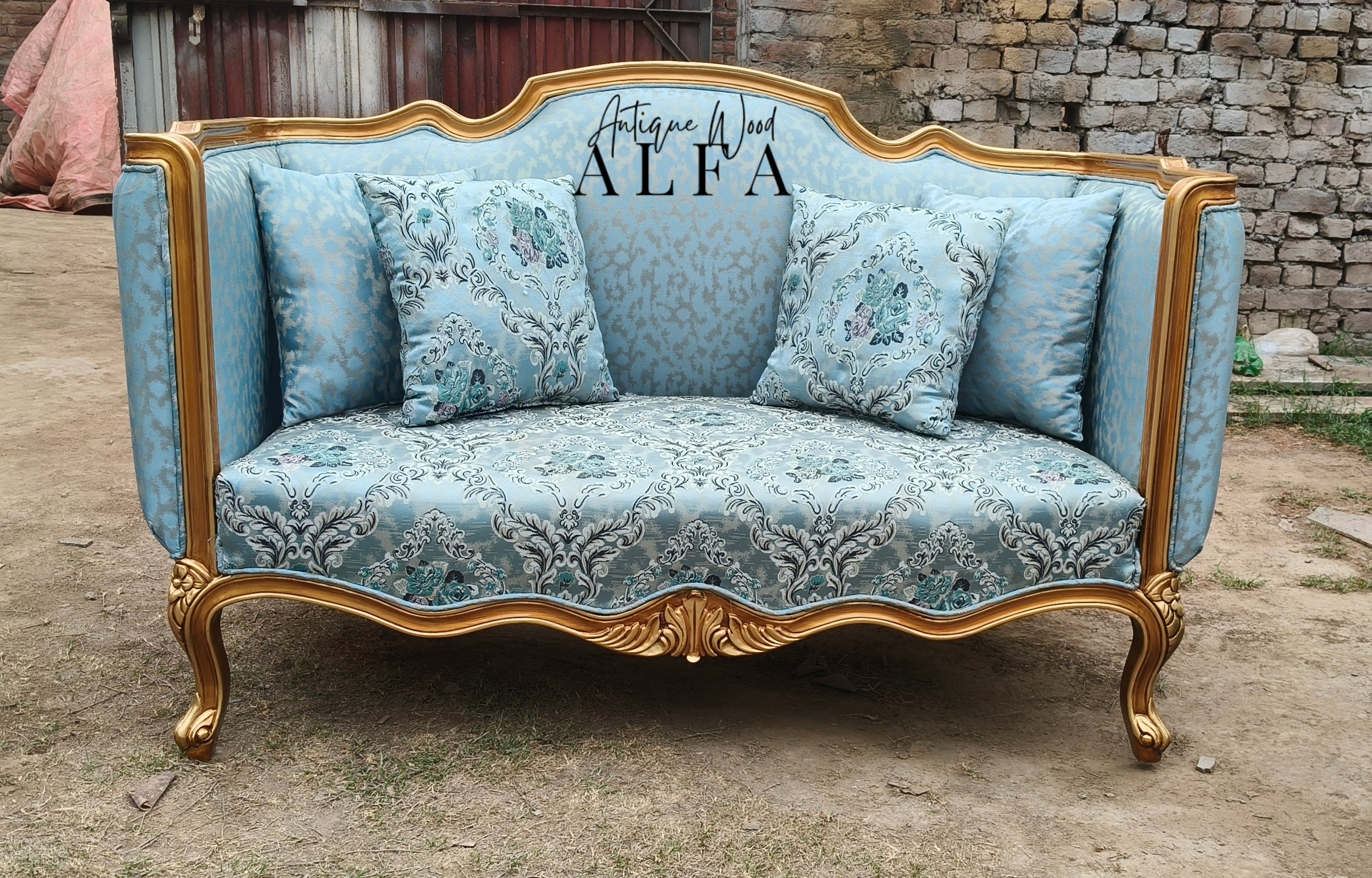 The Royal Sky Victorian Sofa Set