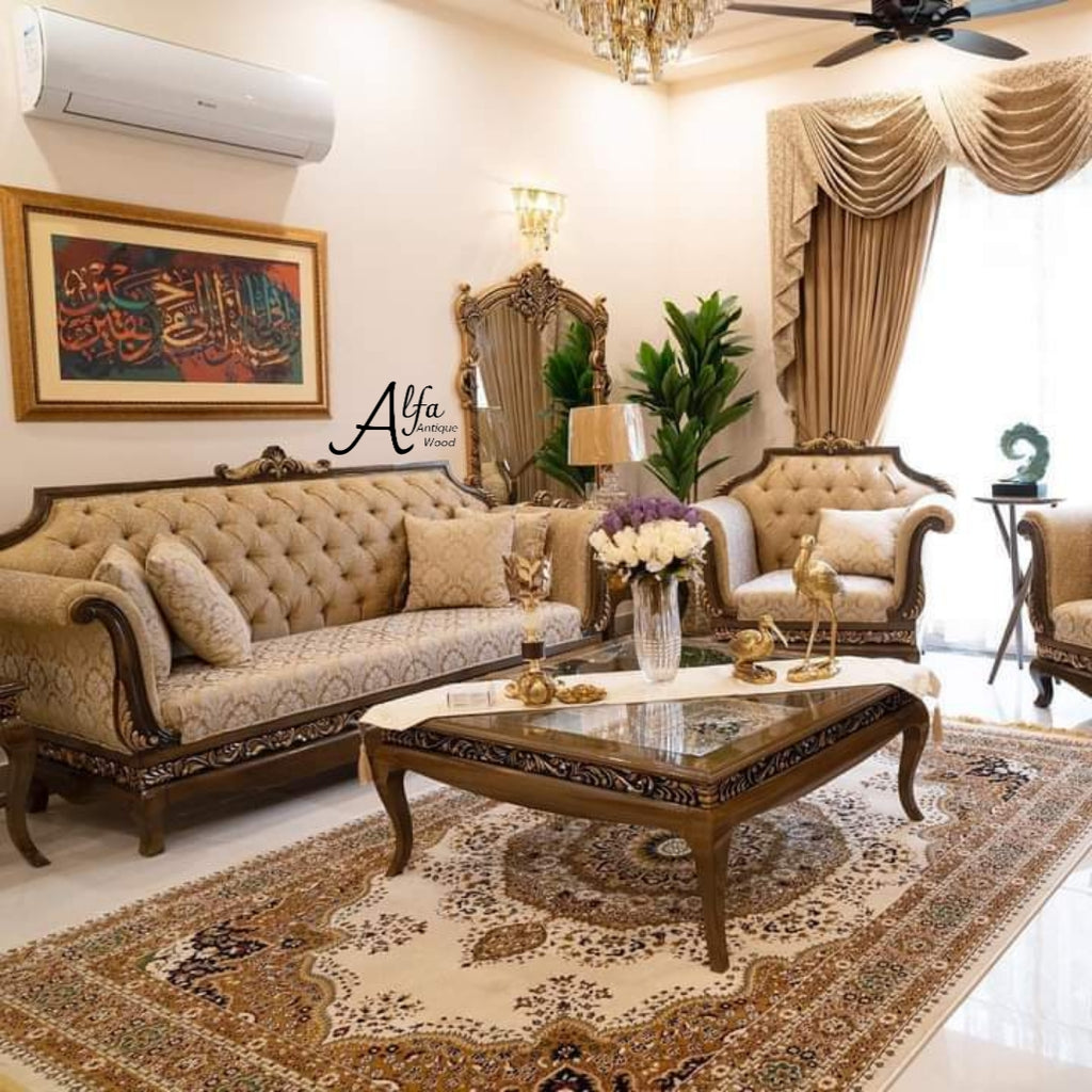The Silver Majestic Sofa Set
