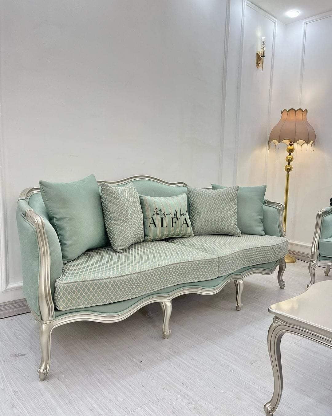 The Azure Classic Sofa Set