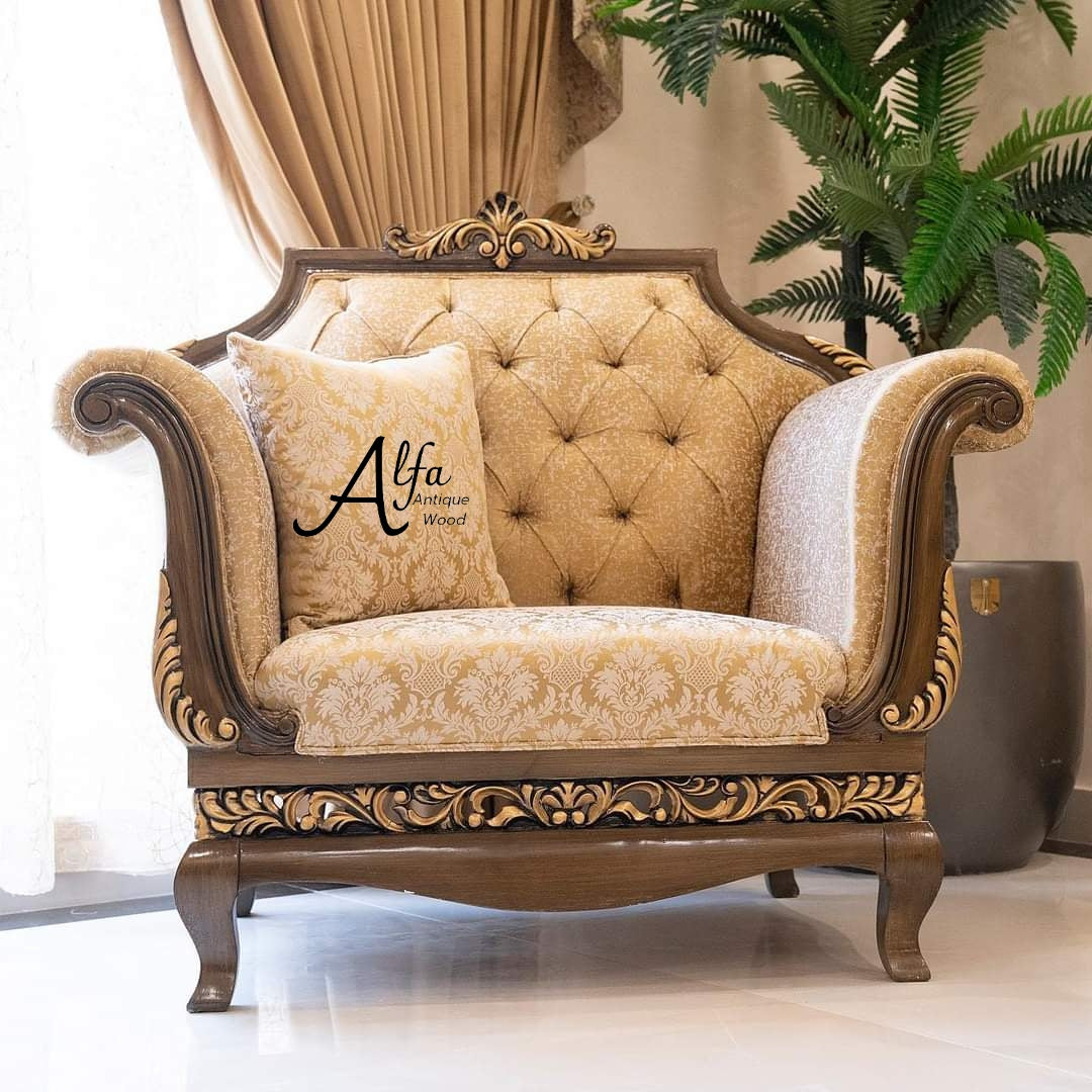 The Silver Majestic Sofa Set