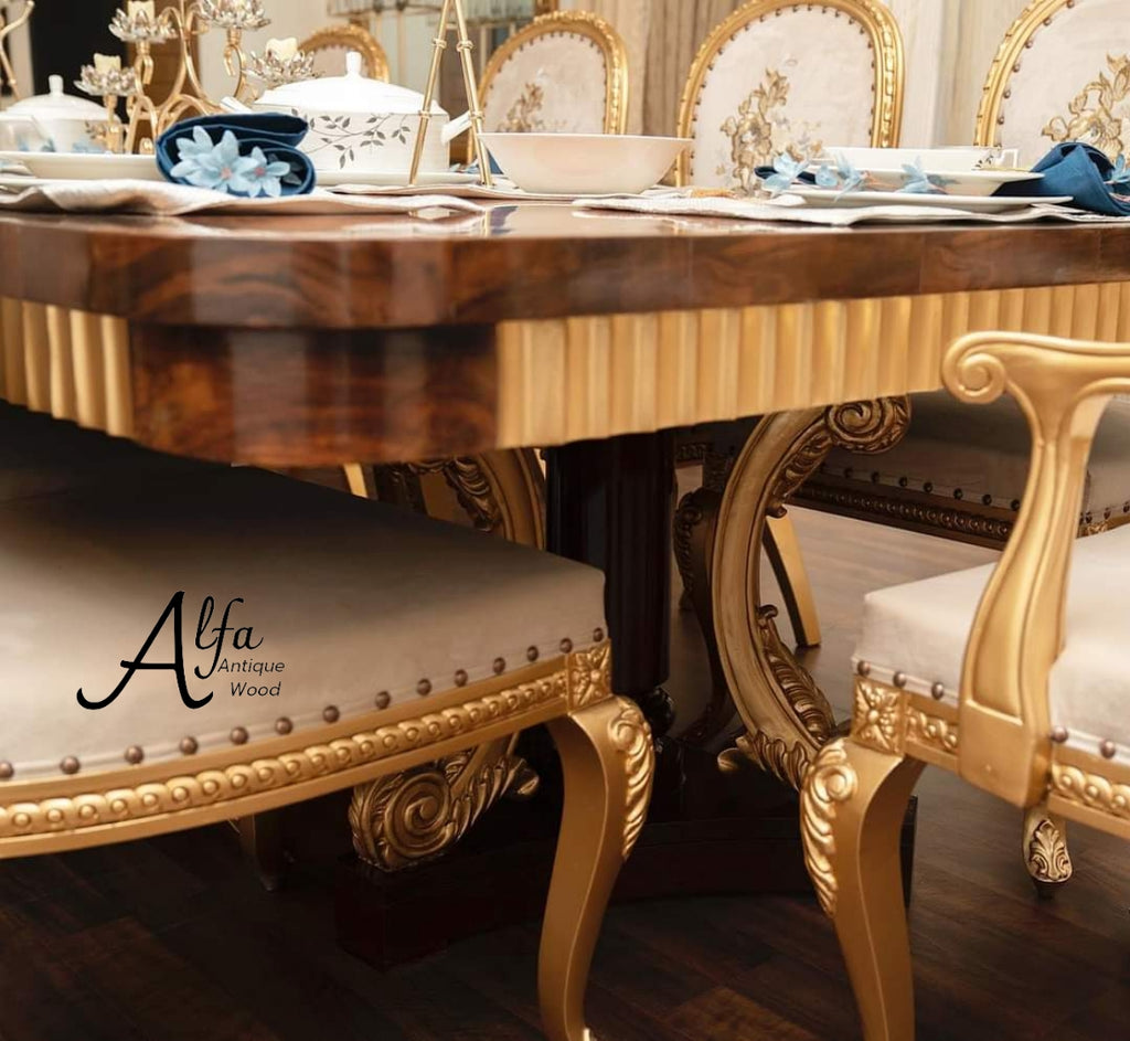 Gold Leaf Dining Table