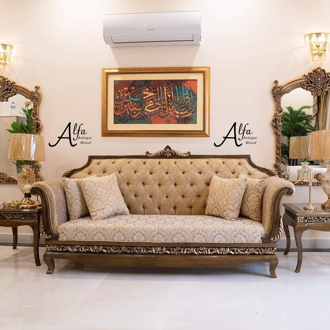 The Silver Majestic Sofa Set