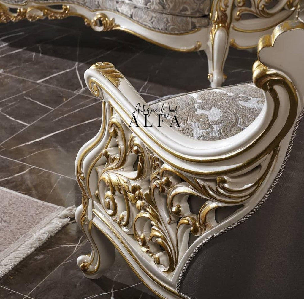 Side Carving Sofa Set