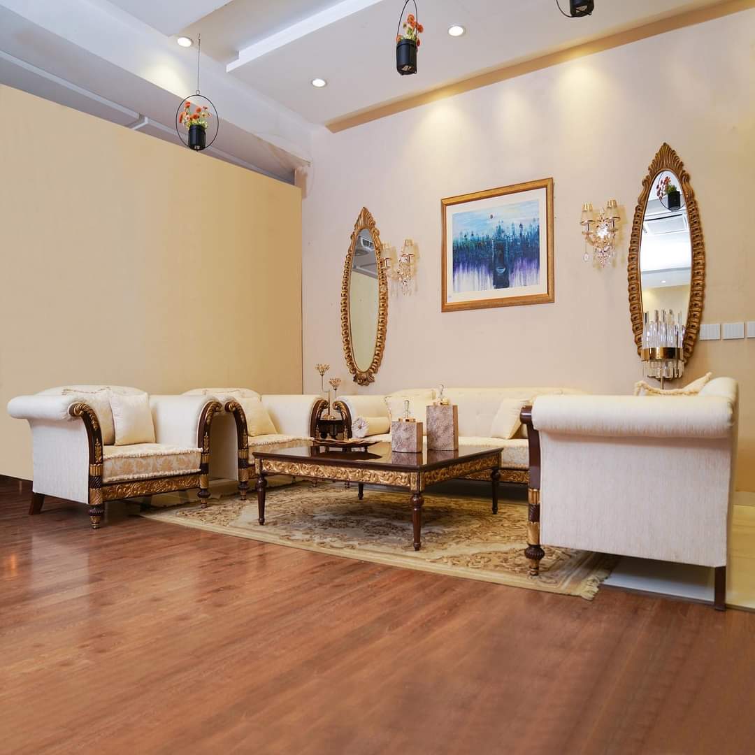 French Gold Chinioti Sofa Set