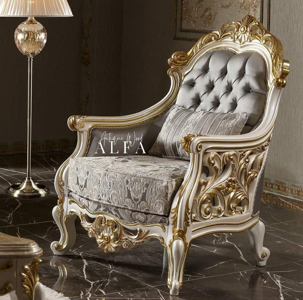 Side Carving Sofa Set