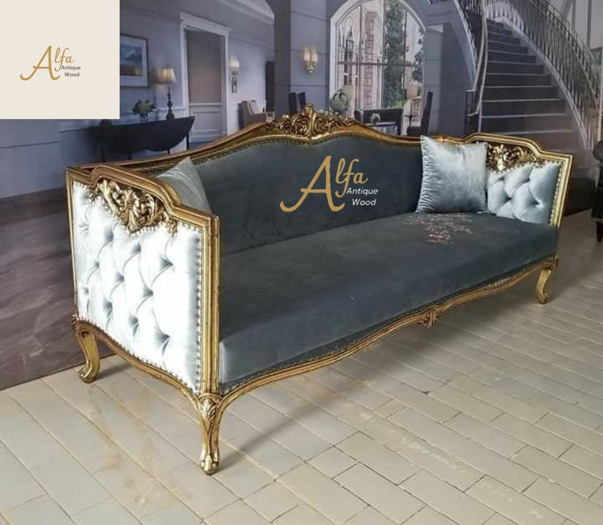 Alyxandra Victorian Sofa Set